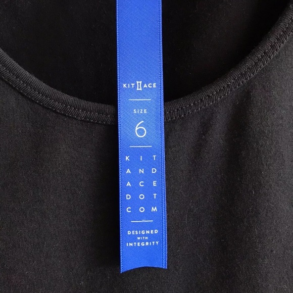 Kit and Ace Union Dress Pockets size 6 NWOT Black - Picture 5 of 7